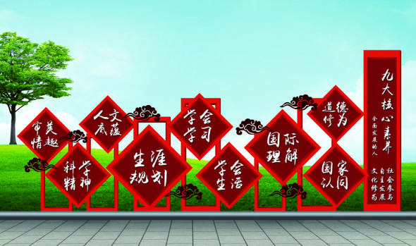 核心價值觀標牌