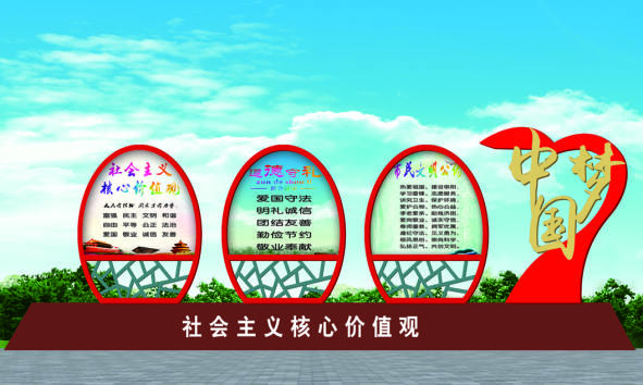 核心價(jià)值觀標(biāo)牌