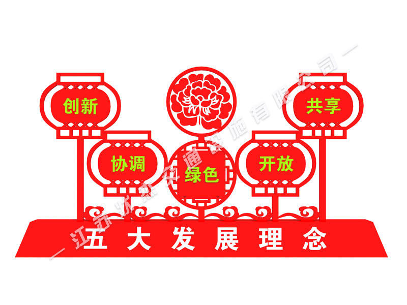 五大發(fā)展理念標(biāo)識標(biāo)牌