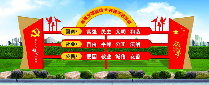 核心價(jià)值觀標(biāo)牌