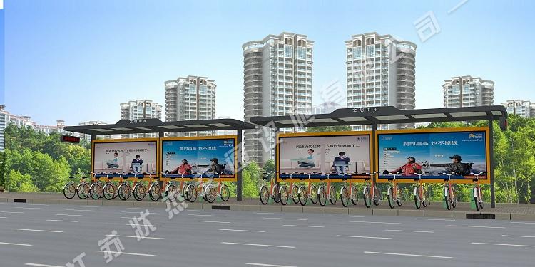 陽光板自行車棚