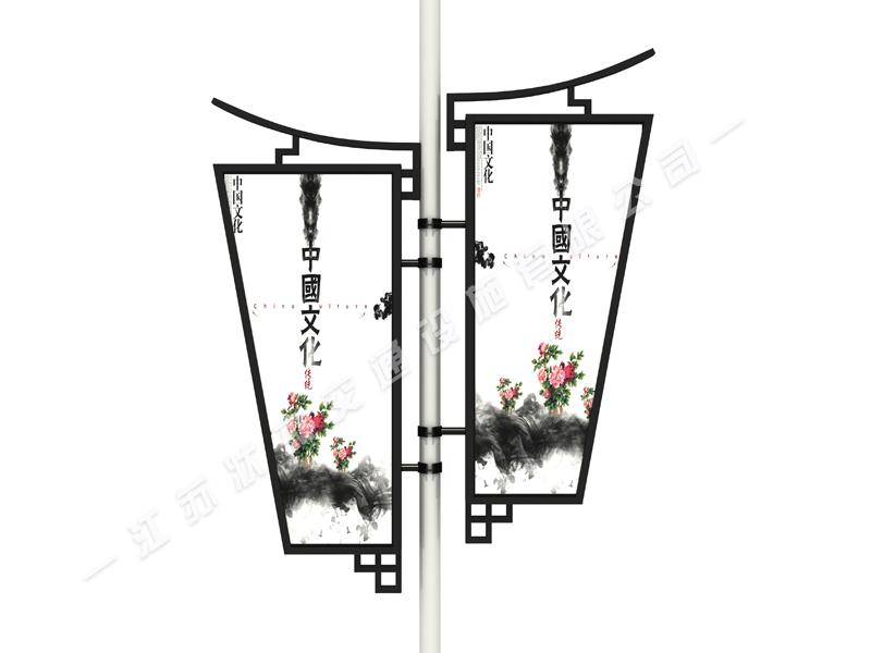 中國風路燈燈桿廣告牌燈箱圖片
