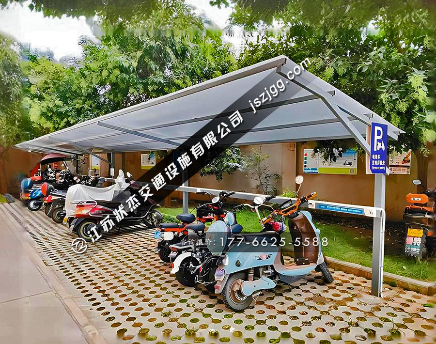 小區(qū)電動車車棚圖片
