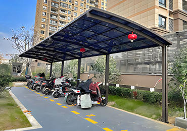 小區(qū)電動(dòng)車充電樁車棚